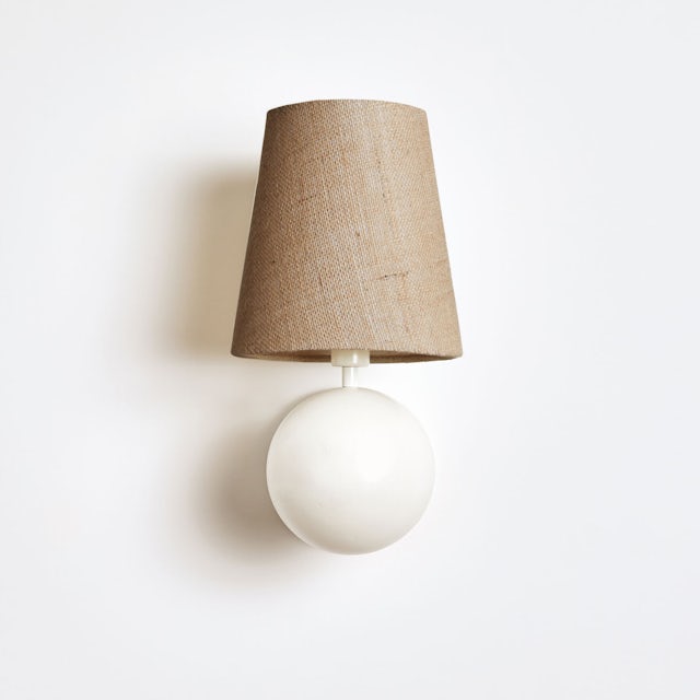 gallery image for Bole_Sconce_Web_Gallery_Burlap_White