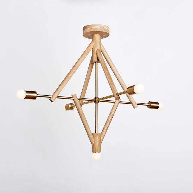 gallery image for Lodge_Chandelier_V_Lost_Brass