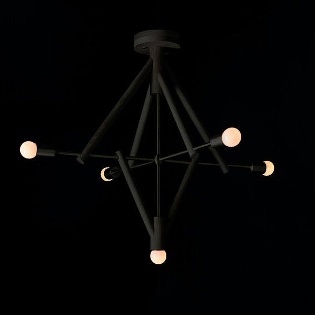 gallery image for Lodge-Chandelier-Five_Oxidized_Black_On
