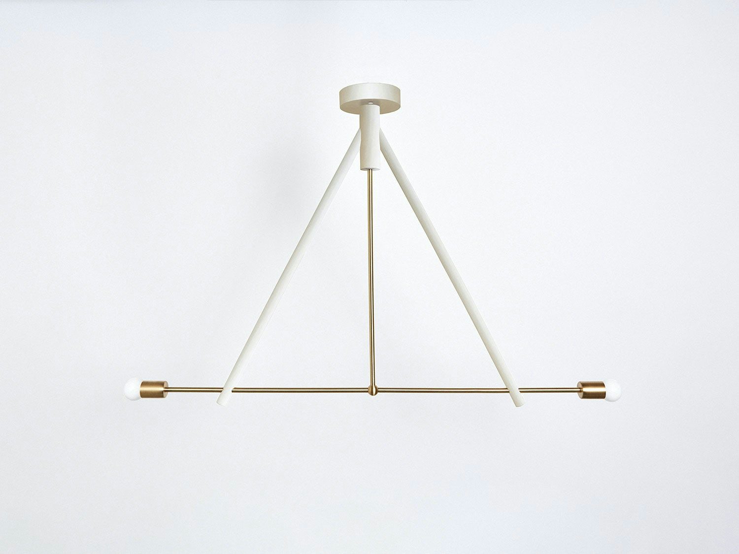 gallery image for 2021_Lodge-Chandelier-Two_Painted_Off_White-Hewn-Brass