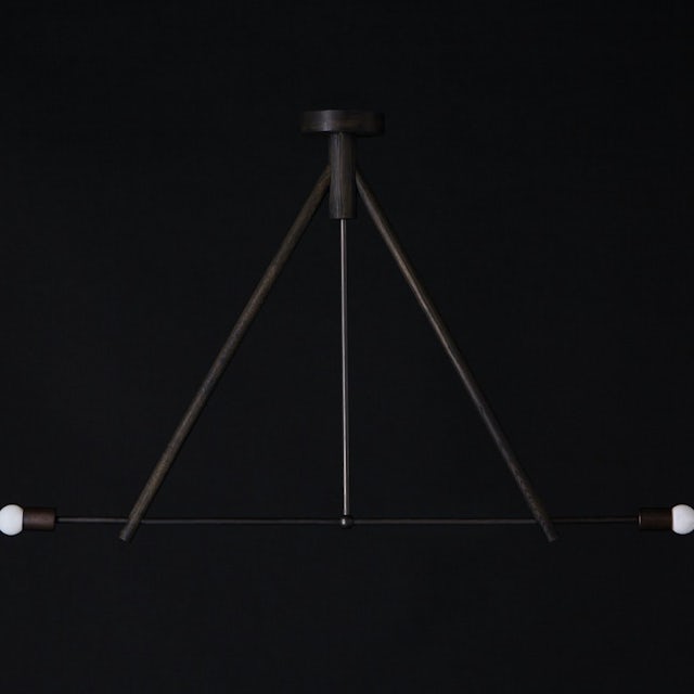 gallery image for Chandelier-Two-Oxidized-Black