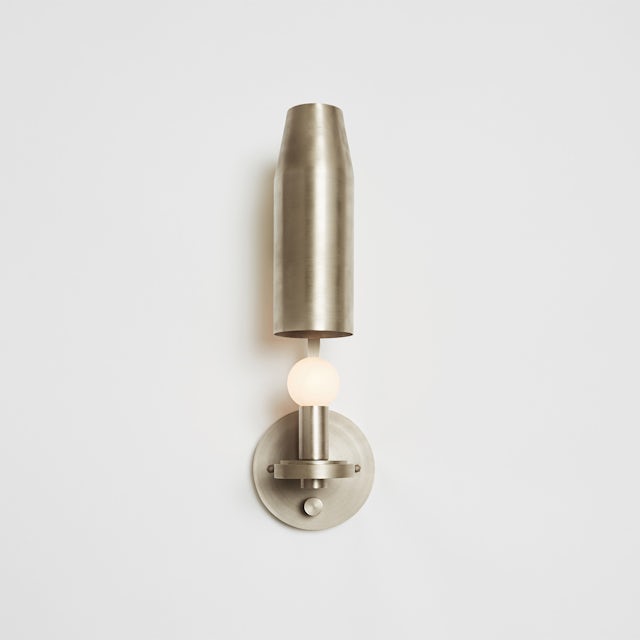 gallery image for Chamber-Sconce_Nickel_Up