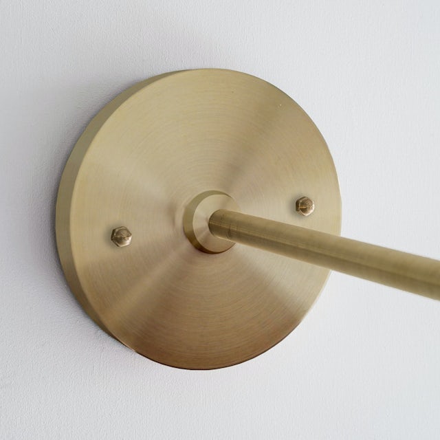 gallery image for Brass-Wall-Lamp-Softwired_Spun-Wall-Plate