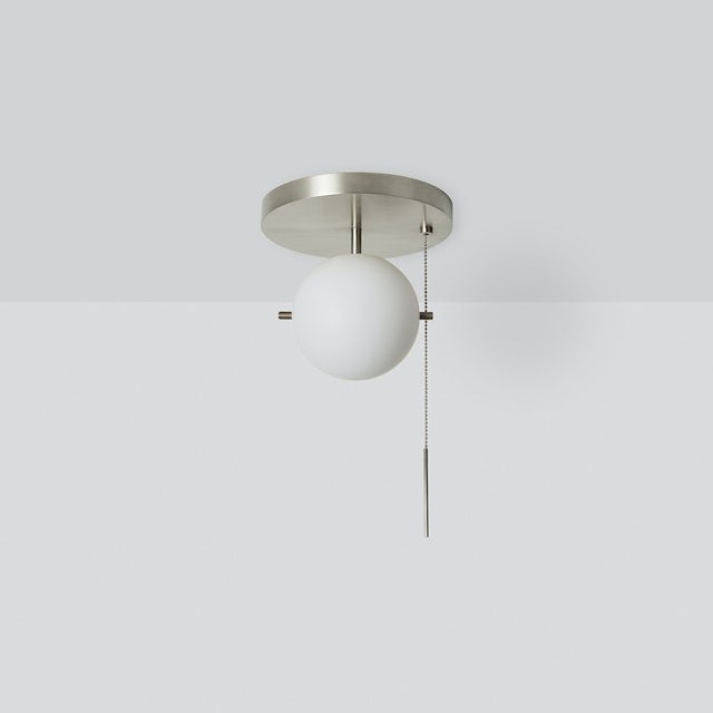 gallery image for Signal-Flush-Mount_Nickel_Front_Off