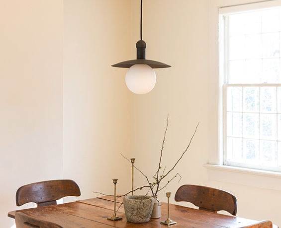 An alternative image of Helios Cord Pendant in use