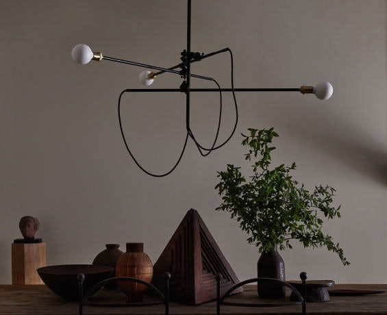 An alternative image of Industrial Chandelier in use